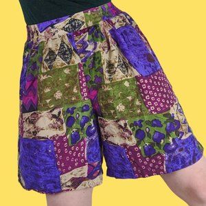100% Silk Shorts Vintage 90s Lightweight